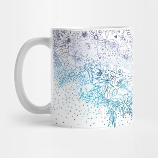 Elegant floral mandala and confetti image Mug